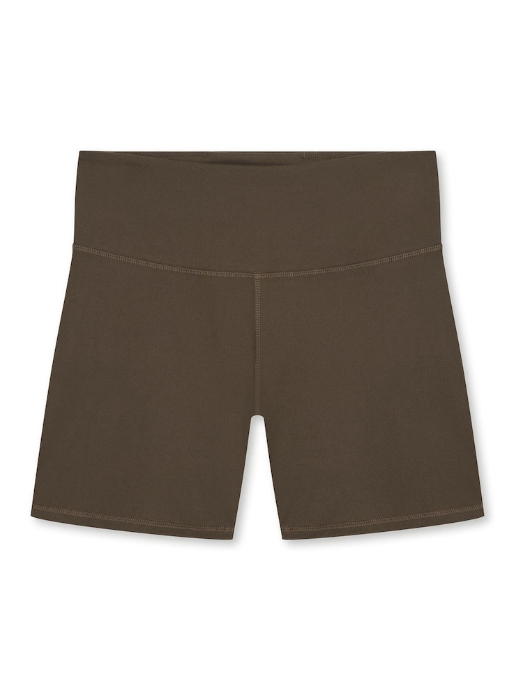 Marrón - Puma Womens Train 5" Alto Waist Tight Shorts - Imagen 1 de 2