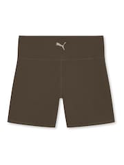 Marrón - Puma Womens Train 5" Alto Waist Tight Shorts - Imagen 2 de 2