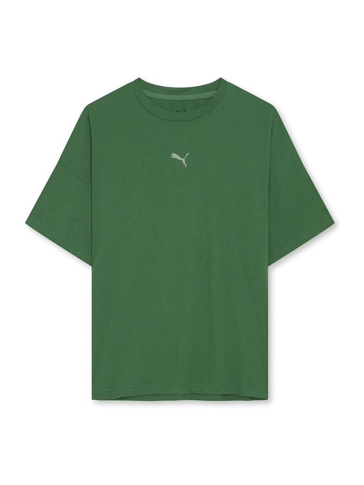 Puma Green Womens Oversized Train T-Shirt - Image 1 of 2