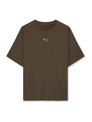 Puma Brown Womens Oversized Train T-Shirt - Image 1 of 2