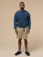 Penfield Blue Mens Newchester Panelled Crew 100% Cotton Sweatshirt - Image 3 of 5