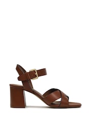بني - Radley Portland Terrace Block Heel Sandals - صورة 2 من 4