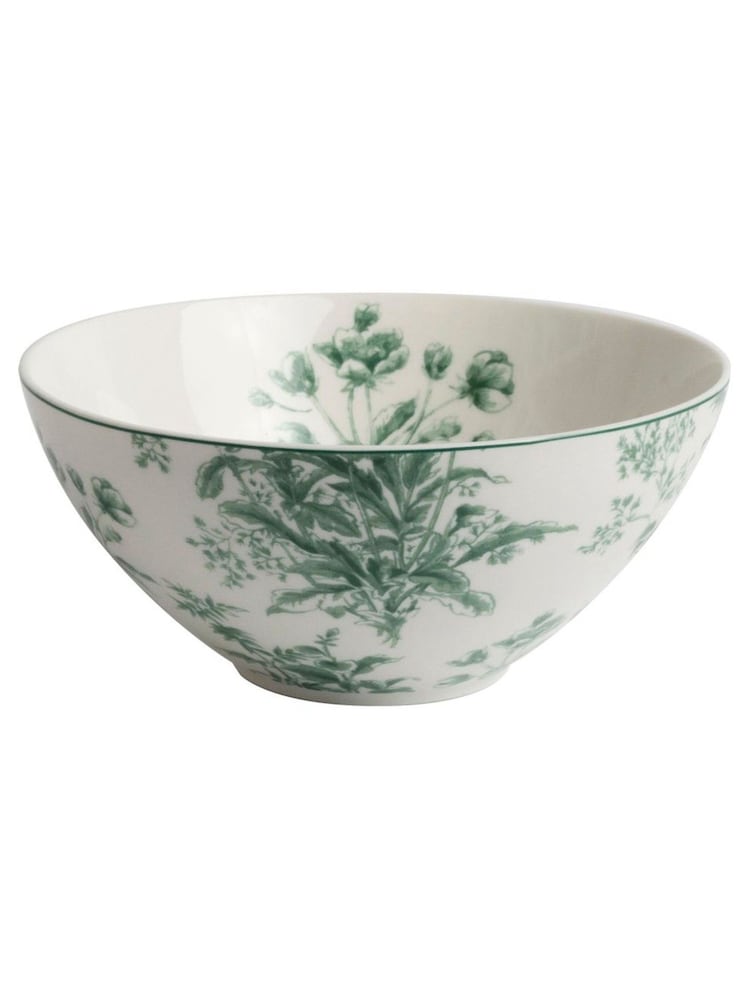 Laura Ashley Set of 4 Teal Green Thurston Bloom 16cm Bowls - Image 2 of 4