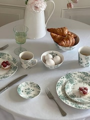 Laura Ashley Set of 4 Teal Green Thurston Bloom 16cm Bowls - Image 3 of 4