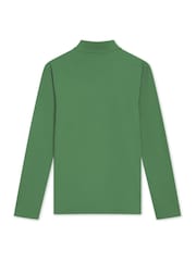 Puma Green Mens Slim Fit Train Quarter Zip Top - Image 2 of 2