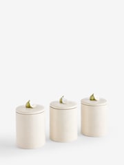 Set of 3 Pear Storage Jars - صورة 4 من 4