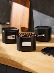 Set of 3 Black Stacking Badge Storage Tins - Image 1 of 4