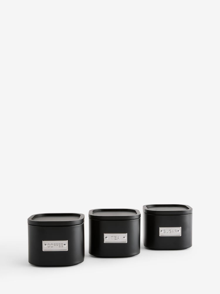 Set of 3 Black Stacking Badge Storage Tins - Image 4 of 4