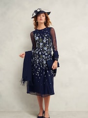 Hobbs Blue Matilda Scarf - Image 2 of 4