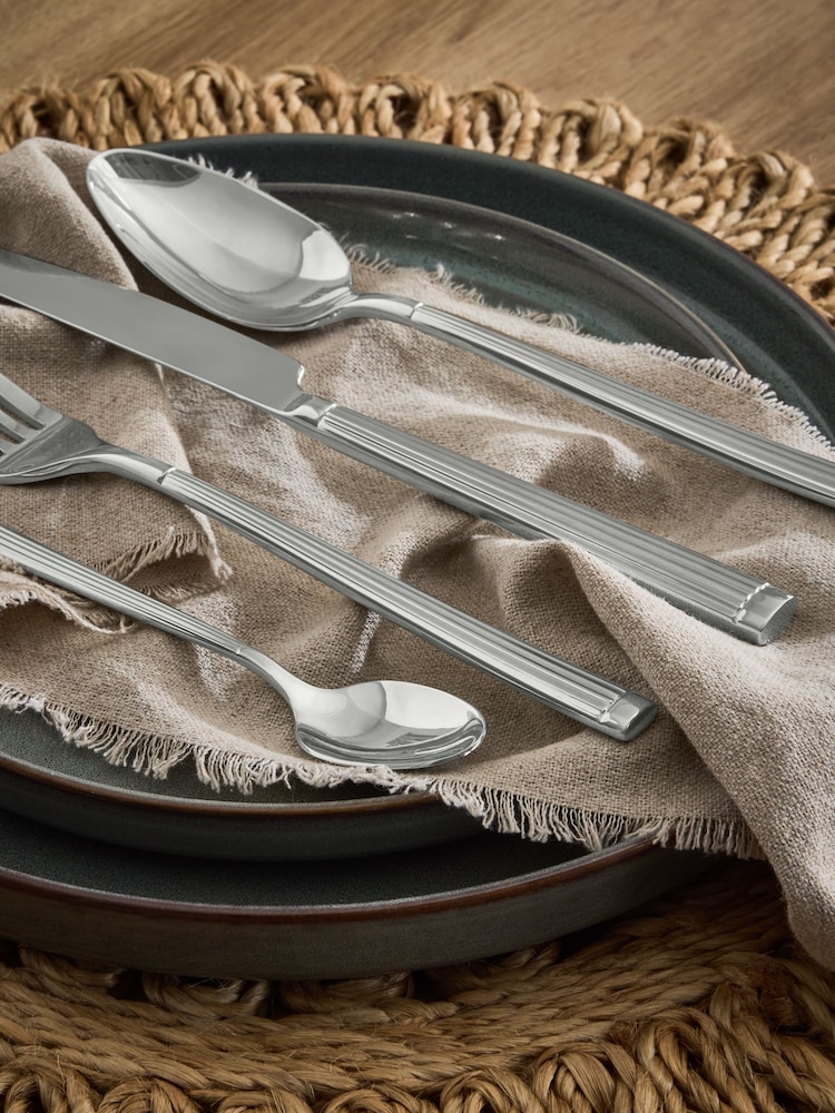 16 Piece Ridge Stainless Steel Cutlery Set - Imagen 2 de 3 16 Piece Ridge Stainless Steel Cutlery Set - Imagen 2 de 3