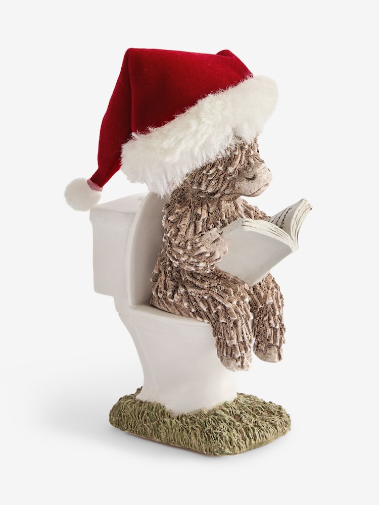 Natural Christmas Santa Hamish Bathroom Ornament - Image 3 of 3