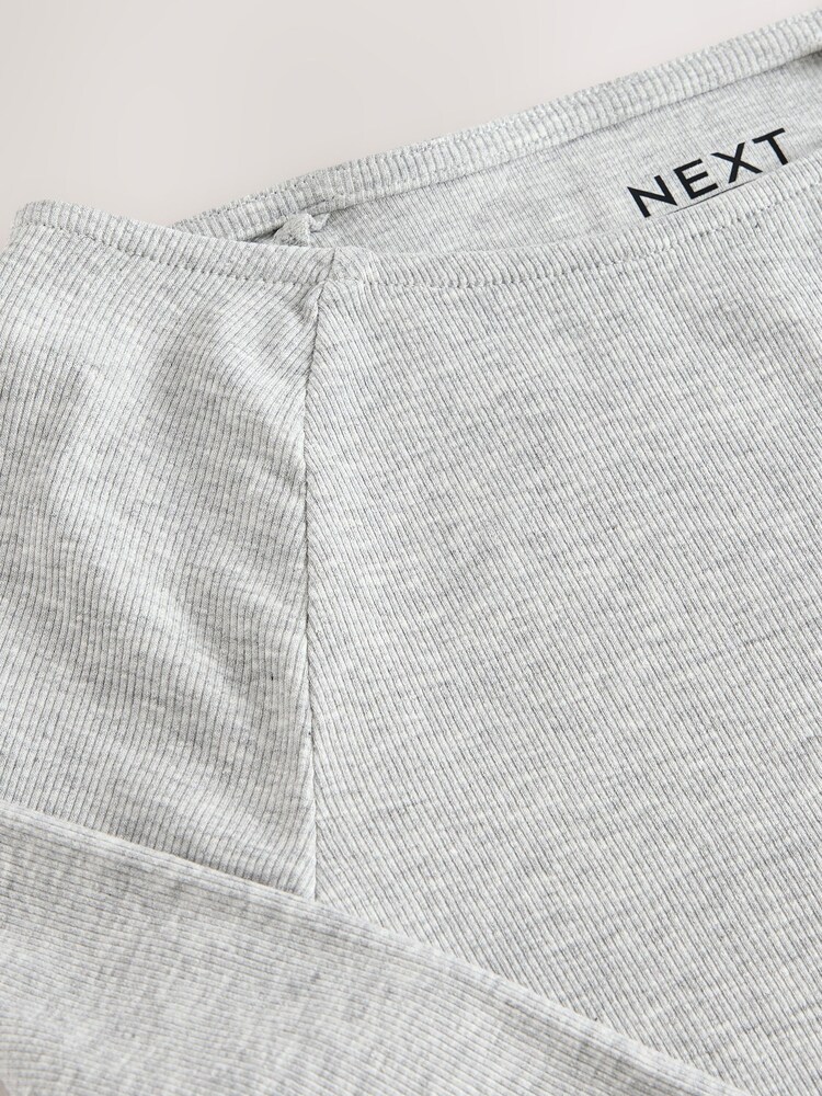 Cinza - Open Slash Neck Soft Touch Long Sleeve Top - Imagem 3 de 3