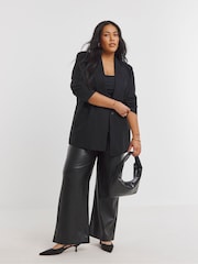 Simply Be Black Relaxed Blazer - Image 5 of 5