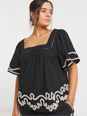Simply Be Embroidered Blouse - Imagen 1 de 5