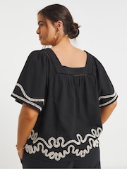 Simply Be Embroidered Blouse - Imagen 2 de 5