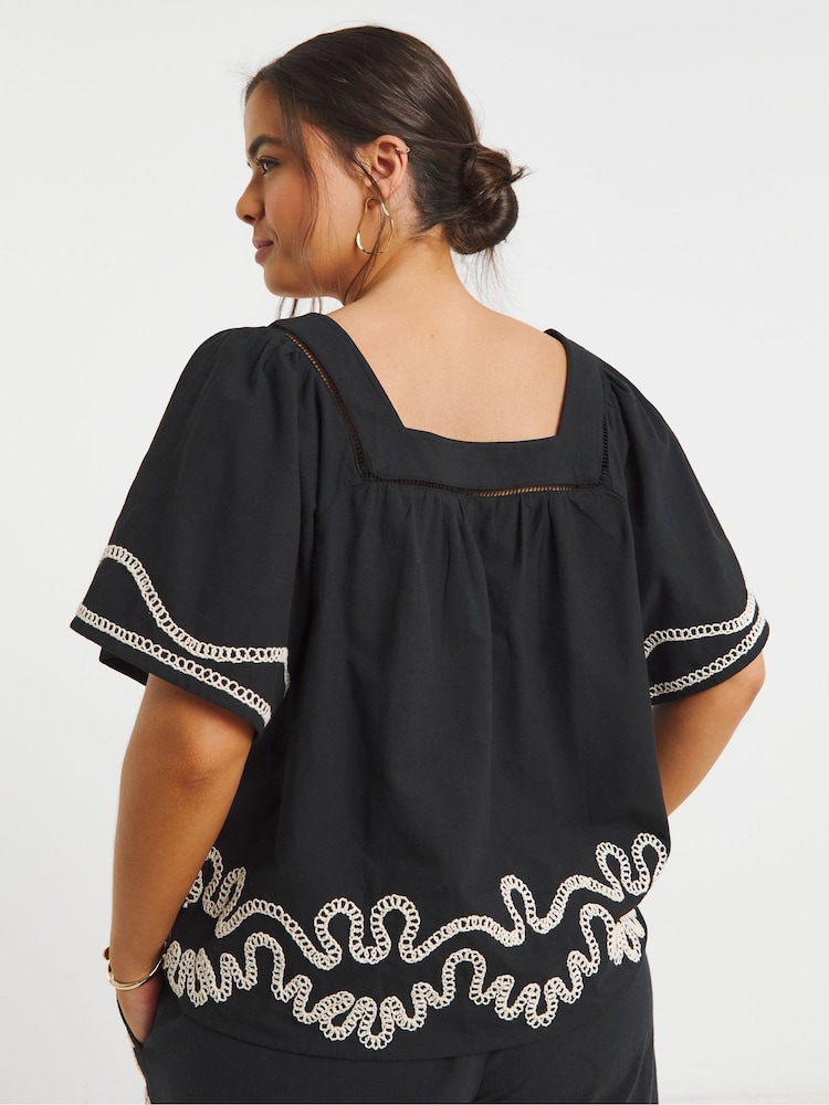 Simply Be Embroidered Blouse - Imagen 2 de 5