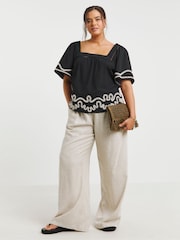 Simply Be Embroidered Blouse - Imagen 5 de 5