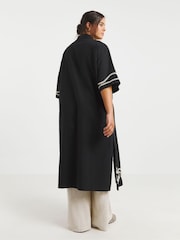 Simply Be Black Embroidered Kimono - Image 2 of 5