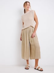 Simply Be Natural Extreme Wide Leg Culottes - Image 2 of 4