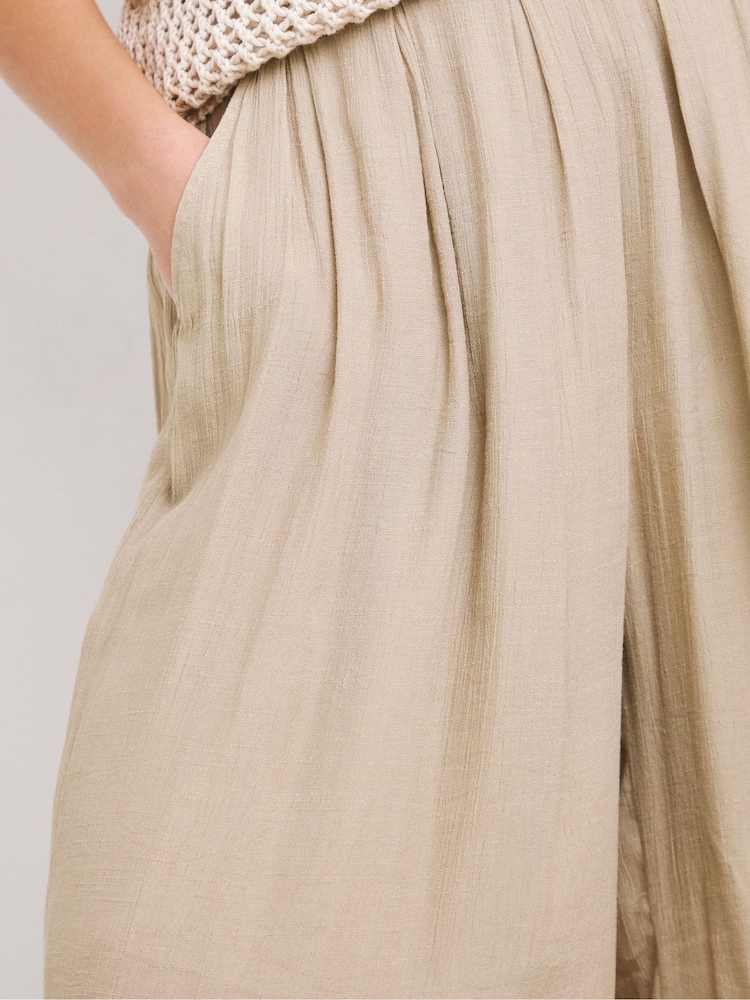 Simply Be Natural Extreme Wide Leg Culottes - Image 4 of 4