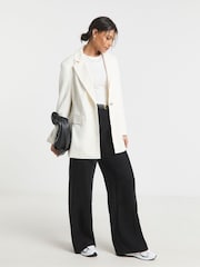 Simply Be White Oversized Single Breasted Blazer - Image 6 of 6