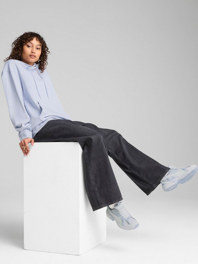 Puma Blue Womens Her Relaxed Hoodie - Image 1 of 5