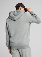 Puma Grey Mens Essentials No 1 Logo Full-Zip Hoodie - Image 2 of 5