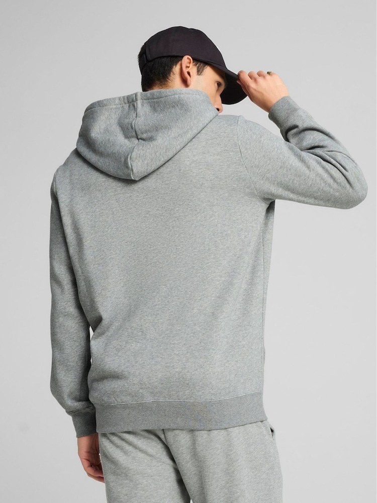 Puma Grey Mens Essentials No 1 Logo Full-Zip Hoodie - Image 2 of 5