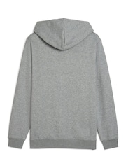 Puma Grey Mens Essentials No 1 Logo Full-Zip Hoodie - Image 5 of 5