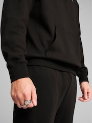 Puma Black Mens Wardrobe Ess Relaxed Half Zip Crew 100% Cotton Sweatshirt - Image 3 of 5