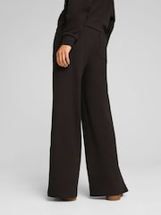 Puma Black Womens HER Comfort High-Waist Straight Pants - Image 2 of 5