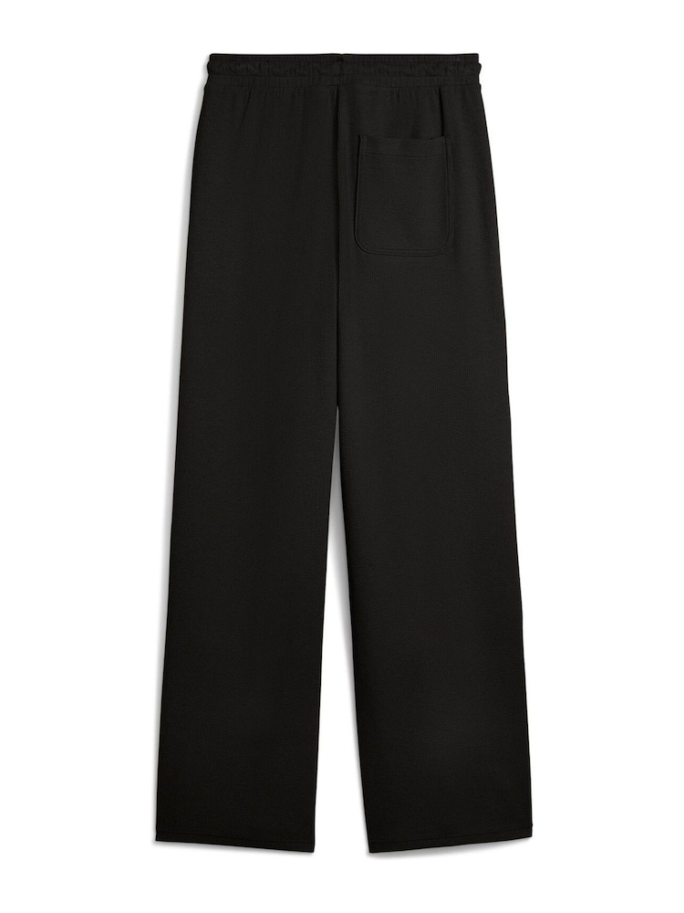 Puma Black Womens HER Comfort High-Waist Straight Pants - Image 5 of 5