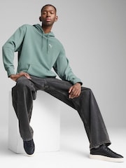 Puma Green Mens Wardrobe Essentials Relaxed Hoodie - Image 1 of 1