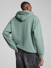 Puma Green Mens Wardrobe Essentials Relaxed Hoodie - Image 2 of 5