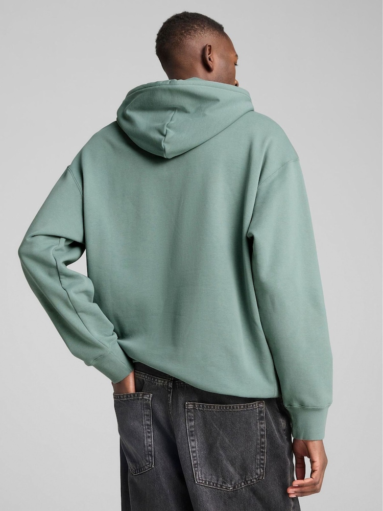 Puma Green Mens Wardrobe Essentials Relaxed Hoodie - Image 2 of 5