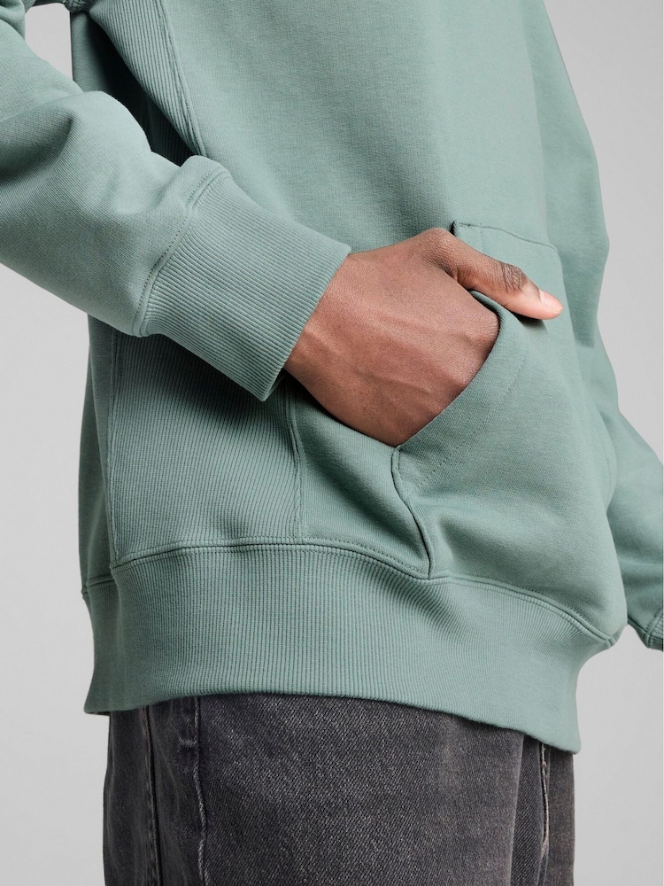 Puma Green Mens Wardrobe Essentials Relaxed Hoodie - Image 3 of 5