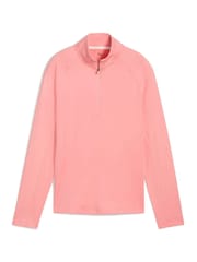 Puma Pink Womens Pure 20 Quarter-Zip Sweat Top - Image 1 of 2