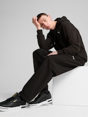 Puma Black Mens Wardrobe Essentials Relaxed Hoodie - Image 1 of 1