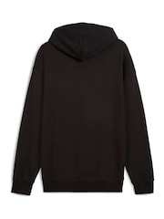 Puma Black Mens Wardrobe Essentials Relaxed Hoodie - Image 5 of 5