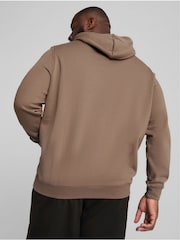 Puma Brown Mens Essentials No 1 Logo Hoodie - Image 2 of 5