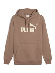 Puma Brown Mens Essentials No 1 Logo Hoodie - Image 4 of 5
