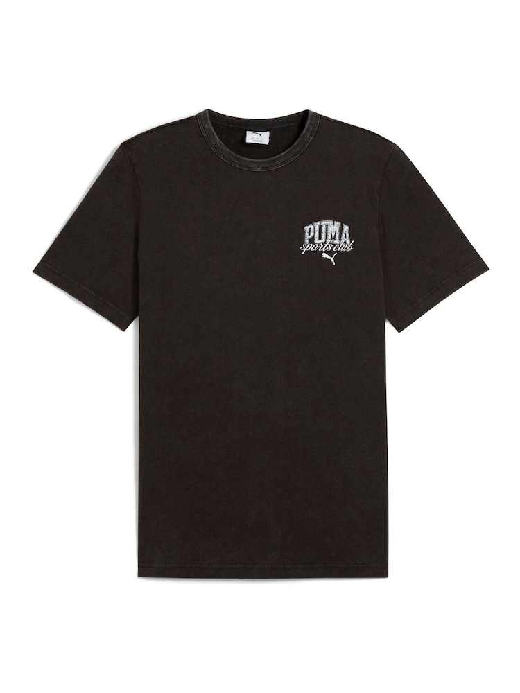 Puma Black Mens Class Washed T-Shirt - Image 2 of 3
