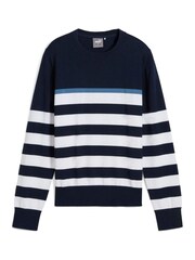 Puma Blue Womens Resort Stripe Sweater - Image 1 of 2
