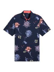 Puma Blue Mens Mattr Dahlia Polo Shirt - Image 1 of 2