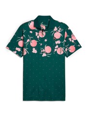 Puma Green Mens Mattr Freshly Picked Golf Polo Shirt - Image 1 of 2