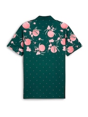 Puma Green Mens Mattr Freshly Picked Golf Polo Shirt - Image 2 of 2