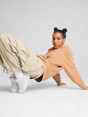 Puma Brown Womens Her Relaxed Hoodie - Image 1 of 5