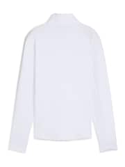 Puma White Womens Pure 20 Quarter-Zip Sweat Top - Image 2 of 2
