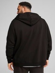 Puma Black Mens Essentials No 1 Logo Full-Zip Hoodie - Image 2 of 5