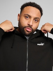 Puma Black Mens Essentials No 1 Logo Full-Zip Hoodie - Image 3 of 5